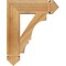 Ekena Millwork Balboa Arts & Crafts Rough Sawn Bracket, Western Red Cedar, 4"W x 16"D x 20"H BKT04X16X20BOA03RWR - alternate 2
